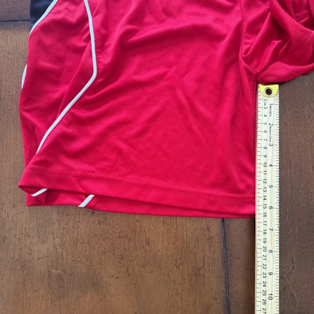 Title Boxing Mens Red Black White Mesh Training‎ Trunks Shorts Medium